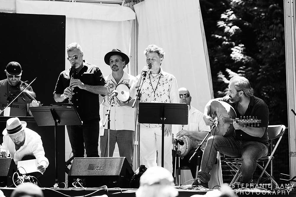 Gordon Grdina's Haram on stage 2 during Day 2 of the Vancouver Folk Music Festival at Jericho beach park on Saturday Jul 14, 2018, in Vancouver, BC, Canada - Photo © Stephanie Lamy