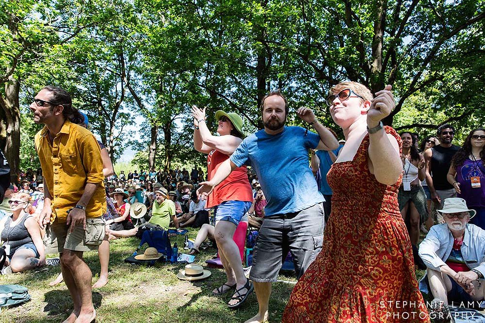 Gordon Grdina's Haram on stage 2 during Day 2 of the Vancouver Folk Music Festival at Jericho beach park on Saturday Jul 14, 2018, in Vancouver, BC, Canada - Photo © Stephanie Lamy