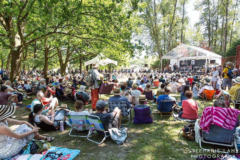 Gordon Grdina's Haram on stage 2 during Day 2 of the Vancouver Folk Music Festival at Jericho beach park on Saturday Jul 14, 2018, in Vancouver, BC, Canada - Photo © Stephanie Lamy