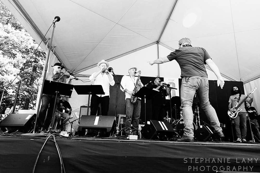 Gordon Grdina's Haram on stage 3 during Day 2 of the Vancouver Folk Music Festival at Jericho beach park on Saturday Jul 14, 2018, in Vancouver, BC, Canada - Photo © Stephanie Lamy