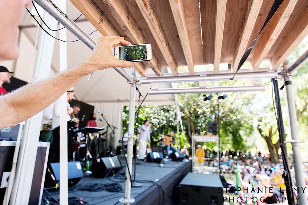 Gordon Grdina's Haram on stage 3 during Day 2 of the Vancouver Folk Music Festival at Jericho beach park on Saturday Jul 14, 2018, in Vancouver, BC, Canada - Photo © Stephanie Lamy