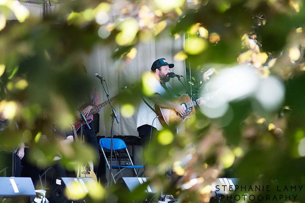 Ontario Donovan Woods (guitar/vocals) on stage 3 during Day 2 of the Vancouver Folk Music Festival at Jericho beach park on Saturday Jul 14, 2018, in Vancouver, BC, Canada - Photo © Stephanie Lamy