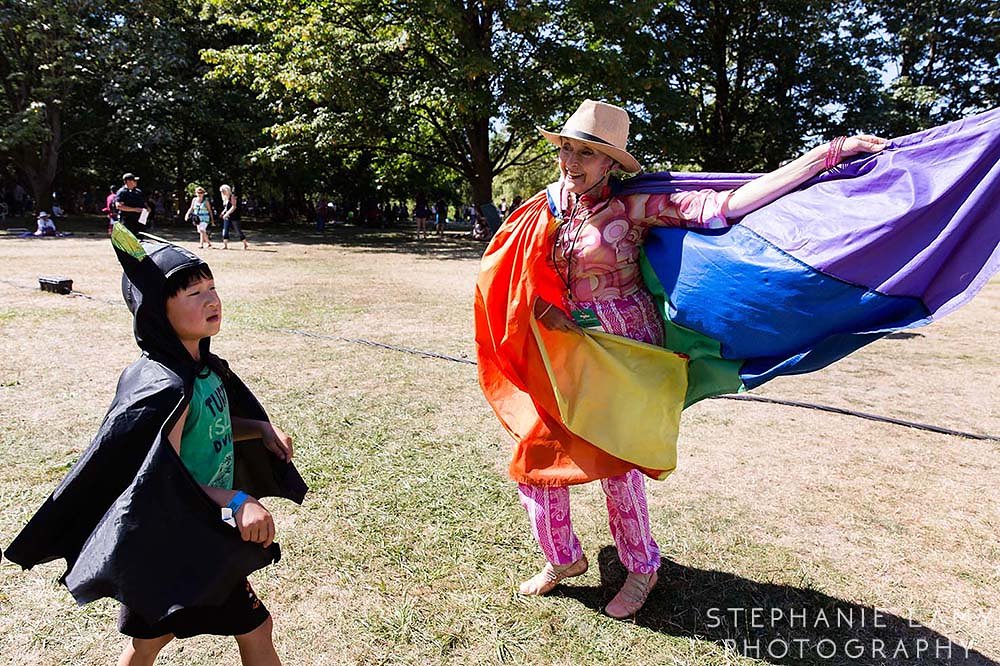 Ambiance at the 41st Vancouver Music Folk Festival in Jericho beach park on Sunday Jul 15, 2018, in Vancouver, BC, Canada - Photo © Stephanie Lamy