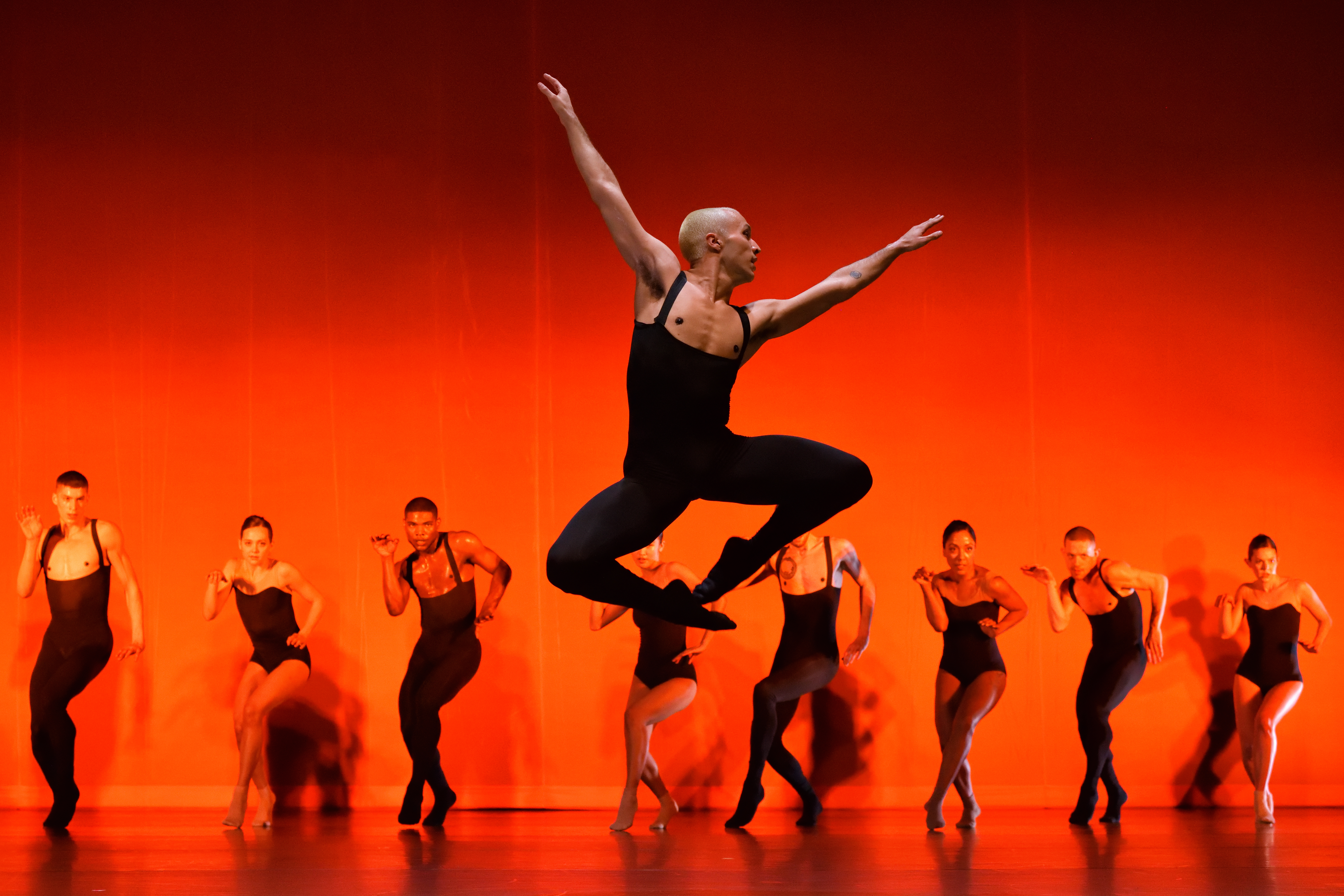 Ballet BC Dancer Michael Garcia in Bedroom Folk. Photo by Michael Slobodian