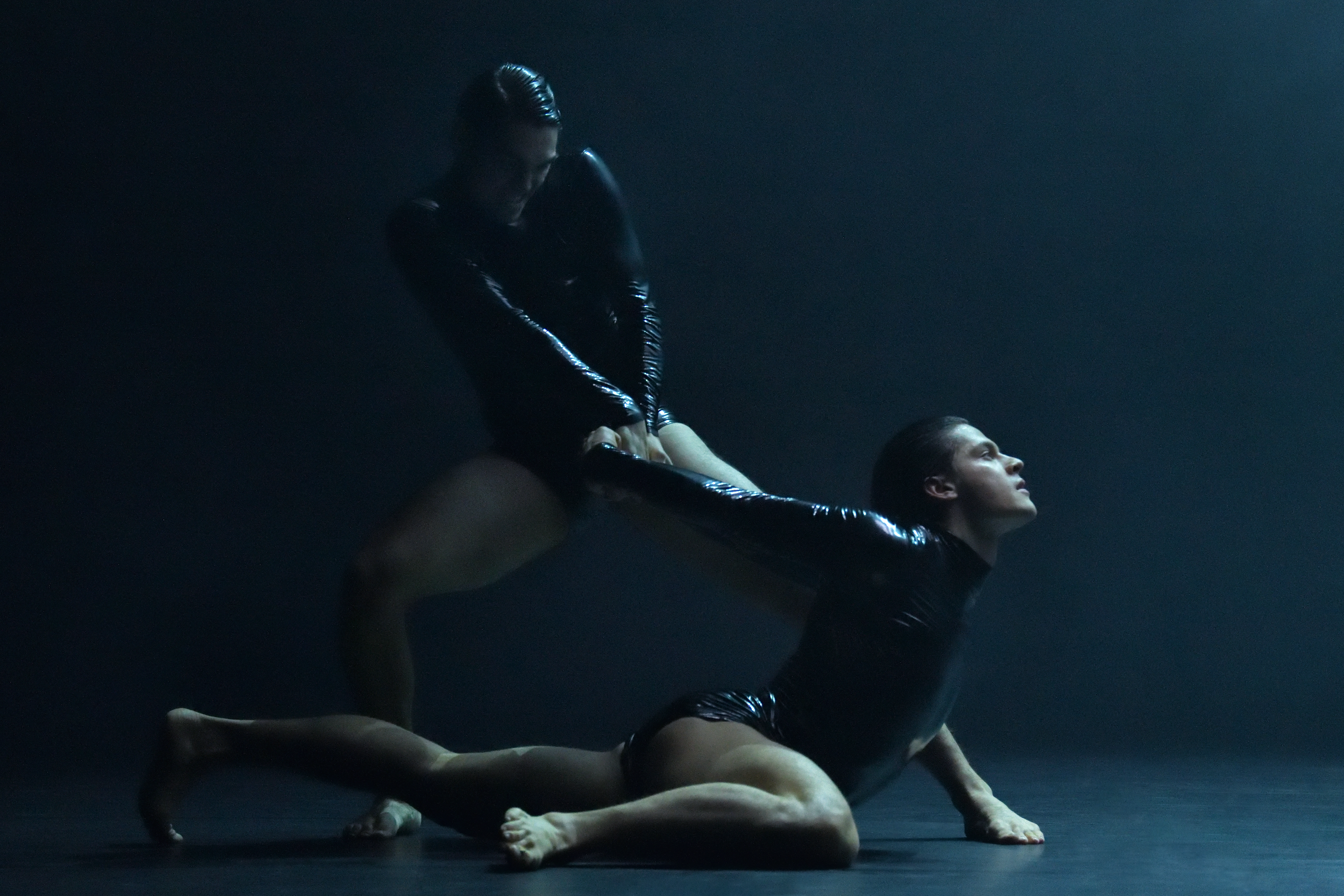 Ballet BC Dancers Rae Srivastava and Orlando Harbutt in Heart Drive. Photo by Michael Slobodian