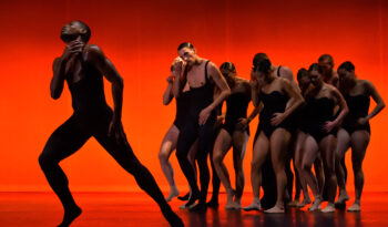 Ballet BC Dancer Sidney Chuckas in Bedroom Folk. Photo by Michael Slobodian